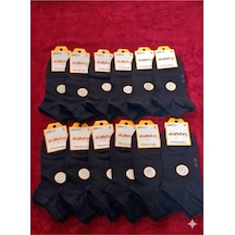 Unisex Modal Patik Dikişsiz/soft Yıkama/kokulu 36-40 Siyah