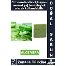 Bitkisel Organik Doğal Saç Yüz Vücut El Kullanım Cilt Nemlendirici Losyon Sabun Aloe Vera 5 Adet