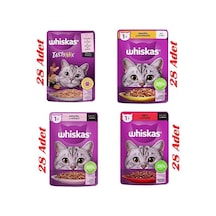 Whiskas Pouch Sos İçinde Yetişkin Kedi Konservesi 85gr 112 Adet Karışık Mega Set