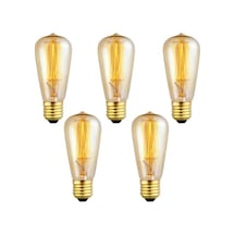 4 Watt Rustik Ampul Amber Renk 5 Adet