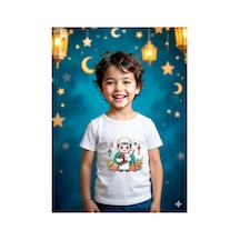 Stil-x Ramazan Bayramı Baskılı Erkek Çocuk Tshirt, %100 Pamuklu Kumaş Beyaz-2
