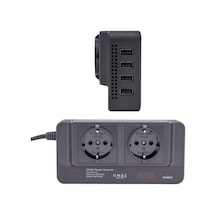 200 Watt 12 Volt To 220 Volt Cakmaktan Çevirici Socket Converter Modified Sinus Inverter Dönüştürücü 4 Usb, Superbox Modem, Pc, Led, Şarj Cihazları Aydınlatma İçin