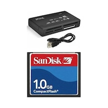 1 Gb Compact Flash Hafıza Kartı - Usb 2.0 Cf Kart Okuyucu