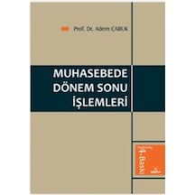 Muhasebe Dönem Sonu İşlemleri Adem Çabuk 2.El İadesiz