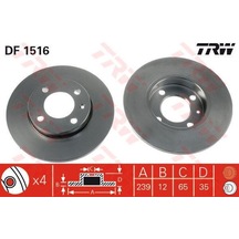 TRW DF1516 FREN DİSKİ ÖN GOLF III 91- GOLF II 83- GOLF I 74- POLO
