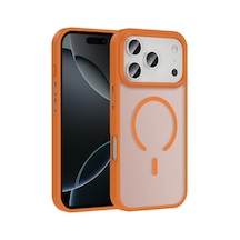 Teleplus Apple Uyumlu iPhone 17 Pro Kılıf M-safe Şarj Özellikli Mat Arka Yüzey Sio Kapak