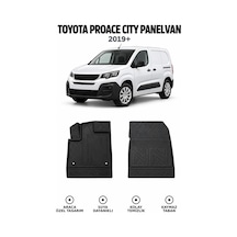 Toyota Proace City Panelvan 2020 Carbon Desenli Premium 3d Havuzlu Oto Paspas 2 Parça Ön Takım