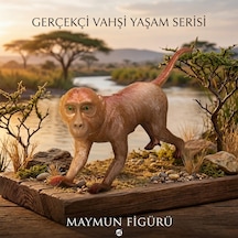 Yumuşak Soft Sesli Vahşi Hayvanlar Dünyası 27 Cm - Maymun Lisinya
