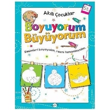 Akıllı Çocuklar Boyuyorum Büyüyorum 5 Yaş Boyama Kitabı- Kukla