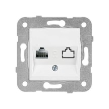 Viko 90967x78 Tekli Data Prizi Rj45 Cat6 Beyaz Çerçevesiz Viko