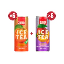 Züber Ice Tea Tropik & Şeftali 12 x 250 ML