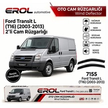 Ford Transit L Model T16 2003-2013 2'li Ön Mugen Cam Rüzgarlığı Siyah