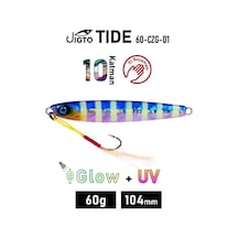 Jig, Zoka, Suni Yem, Glow Uv Metal Jig, 60gr 10cm Jıgto Tide 60