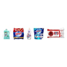 Bingo Yüzey Tem. Fresh 2.5 Lt + Renkliler İçin Toz Deterjan 1.5 Kg + Soft + Bulaşık Tab. 36'lı + Yüzey Tem.havlusu 96'lı 5'li Set Diğer