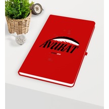 Kişiye Özel Avukat Temalı Kırmızı Defter - 7