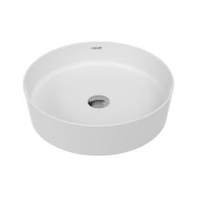 Creavit Loop LP145 Yuvarlak Masa Üstü Çanak Lavabo Extra Mat Beyaz 45 CM