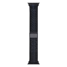 Apple Watch Seri 4/5/6/se 1.nesil /se 44mm Uyumlu Örgü İşlemeli Hasır Kordon Siyah