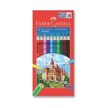 Faber Castell Kuru Boya Kalemi, 12 Renk, Tam Boy, Renkli Diğer