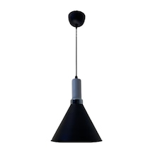 Dylight Retro Siyah Metal Dekoratif Tekli Kafe Mutfak Aydınlatma Avize Çap:23cm Beyaz