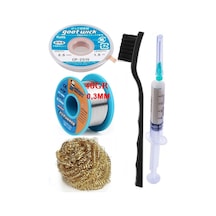 Mechanic /lehim Teli 40gr 0,3mm Lehim Toplama Cp-2515 Emme Teli 2,5mm Havya Ucu Temizleme Teli Set St03