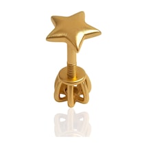 14 Ayar Altın Piercing Tragus Küpe