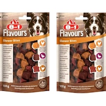 8in1 Flavours Skewer Bites Köpek Ödülü 100 Gr. X 2 Adet