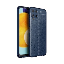 Samsung Uyumlu Galaxy A22 4G Kılıf Zore Niss Silikon Kapak-Lacivert