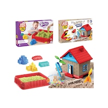 Kum Ev Kale Seti Kinetik Oyun Kumu Oyuncak Set 1500 Gr Kum
