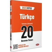 2023 KPSS Türkçe 20 Deneme Sınavı Karekod Çözümlü / Kolektif