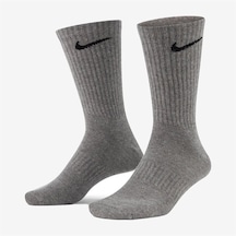Nike U Nk Everyday Ltwt Crew 3pr Unisex Çorap Gri