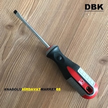Dbk Crv Çelik Düz Tornavida 6x100 Düz Uçlu Tornavida Mıknatıslı