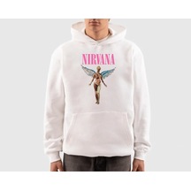 Unisex Oversize Nirvana Kapüşonlu Sweatshirt