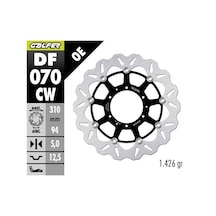 Honda Cbr 1000 Rr Ön Fren Diski 310 Mm 2004-2005 Galfer Dalgalı Hareketli Alüminyum Disk
