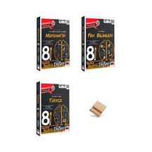 Yargı Lgs 2027 8. Sınıf Matematik Fen Bilimleri Ve Türkçe Fasikül Defter 3lü Set + Telefon Standı