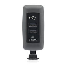 Sanel Usb Şarj Küpteşte Montajlı Çift Çıkış 12//24V 4.2A Suc7