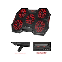 Frisby FNC-5252B GP4 E-Sport Desing 5 Fanlı Ledli 15"-17" Uyumlu Notebook Soğutucu