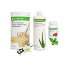3'lü Set Shake Vanilya 550 Gr Aloe Konsantre Içecek 473 Ml Konsantre Çay Klasik 51 G