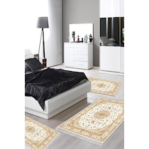 Eko Trend Djt Yıkanabilir Kaymaz Taban 3 Lü Yatak Odası Takımı P1372 Osmanli Kahve