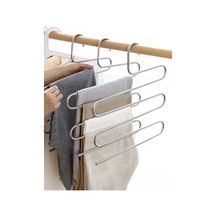 Metal 5 Katlı Pantolon & Şal Askısı Çoklu Askılık Dekoratif Akıllı Düzenleyici Metal Gümüş Diğer