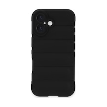 Apple Uyumlu iPhone 16 Plus Uyumlu Kılıf Optimum Silikon - Siyah