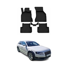 Audi A4 B8 2008-2016 Uyumlu 4d Havuzlu Paspas Kauçuk Siyah 5 Parça