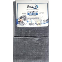 Pella Tekli Mikrofiber Yer Bezi Mavi,gri,füme