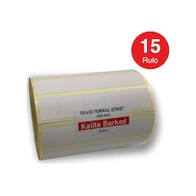80X20 Termal Etiket 15 Rulo Barkod Etiketi Kalite Barkod