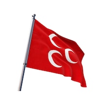 Kırmızı Üçhilal Bayrağı 70X105CM