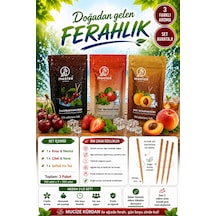 Mucize Aromalı Kürdan 3"lü Doypak Set Kiraz-mentol/çilek-nane/şeftlai-buzlu Cay