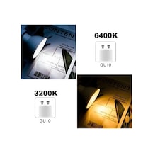 -121/b.65 10 Lu 7w Gu10 Led Çanak Ampul Seti 6500k Beyaz Işık Mercekli 540lm Yüksek Verimli Aydınlatma