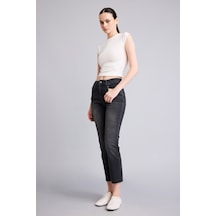 Defacto Yüksek Bel Crop Flare Kesim Bilek Boy Yıkamalı Jean Pantolon G2217ax26aunm36 Antrasit-nm36