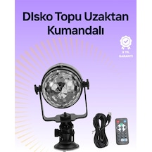 Mey İthalat Taşınabilir Ve Dayanıklı Plastik Kristal Led Disko Işığı Renkli