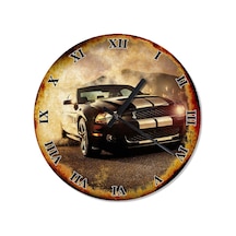Mustang Akarlı Duvar Saati (408136841) Çok Renkli