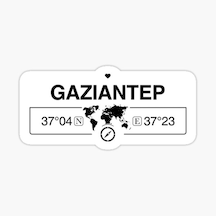 Gaziantep Gps Harita Sticker Oto Araba Yapıştırma 17Cm